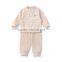 GOTS organic cotton baby toddler clothes 100% colored cotton designer baby suit