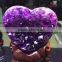 wholesale Nature rare amethyst geode heart