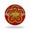 Acrylic Golden design on Red Finish