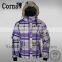 Hot eleglant fur hooded ski various colors windproof down coat women