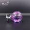 Pumpkin Shape Hardware Pink Color Chrome Plate Glass Cabinet Pulls