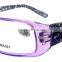 Bright color hot stamping temple pc retro reading glasses