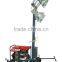 Open frame movable portable lighting tower