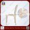 White PU Leather Wood Design Hotel Chair