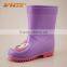 Manufacturer cute plastic children rain boot with cartoon animal design