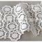 High quality polyester 19cm width floral crochet indian lace trim wholesales