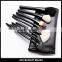 Professional Custom logo Pink cute makeup brush set 10 piece with pvc makeup bag