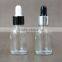 10ml 20ml 30ml 50ml 100ml amber&clear aromatherapy essential oil glass container bottle with dropper