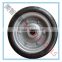 10x3.5 solid rubber wheel with 6204 bearing