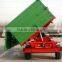 hot sale Euro style tractor use hydraulic 8 Tons,heavy duty farm tipping trailer, rear and side tipping with CE