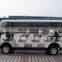 Elegant 4 wheel city 11 passenger shuttle bus electric utility vehicle