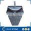 Nero marquina marble pedestal sink free standing sink