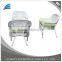 4PCSWhite and green cushions Sofa and Chair Set