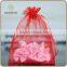 wholesale drawstring organza gift bags for cut flowers