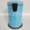 Powder Coated Dustbin 12L Stainless Steel Foot Pedal Trash Can kitchen waste Bin