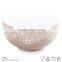 New products wholesale silk screen flower ceramics cereal bowl