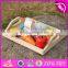 New design preschool food set toys wooden kids play food W10B184