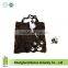 Black panda shape folding shoulder bags pet theme foldable tote shopping bags