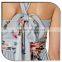 Floral Print Halter Long Dress Maxi Dress Chiffon Dress