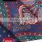 Custom Blue Digital Printed Silk Scarf for Men in Spring and Autumn