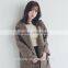 2016 high quality women winter plaid woolen coats for ladies ladies long coat design
