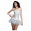 Women's Eourape court style sexy lace overbust corset shapewear tummy control Lingerie Tights Dress