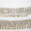 Broad PAYAL Anklets with bells pair GOLD , plated