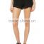 Wholesale plain black women sweats shorts, sports shorts running shorts