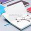 High-grade A5 PU planner customizable faux leather cover with band printing logo section sawing binding hardcover notebook