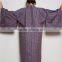 newest style Jacket with squared neck Haori Full Textured Yarn Dye Silk kimono