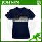 Wholesale OEM Black Color Base American Flag With Bule Line T-shirt