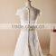 Latest style elegant embroidered shining wedding dress short sleeve V-line bridal wedding dress TS191