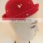 Cheap wholesale winter Imitation wool short brim fedora felt hats for men