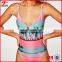 Factory Price Wholesale 100% Cotton Women Sexy Printed Swimsuit One Piece Swimsuit