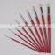 Short Wooden Handle Artist Bristle Paint Brushes