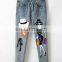 2016 Baiyimo Casual Women Embroid Plus Size Denim Jeans