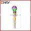 Plastic shaking noise rattle toy with candy