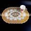 6pcs Bronzing pvc placemat Dining Table Mat golden coaster waterproof insulation pad Tableware Utensil Restaurant