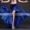 Q-6038 High velvet and organza egypt professional long sexy belly dance skirt