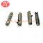 gold color electroplated bullet shape shoelace tips head buckle head