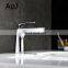 Modern style bathroom chrome mixer faucet basin