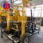 Working effiency equipped with ball card core borer machine XYX-130 wheeled hydraulic core drilling rig