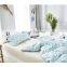 i@home bedding linen 100% cotton modern bed sets linen sheets duvet cover with leaves delicate pattern for living room