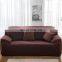 High Quality 100% Polyester Spandex Stretch Couch Cover Loveseat Sofa Towel Furniture Cover Solid Slipcover Stretch