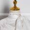 WOTWINSTYLE Vintage Satin Blouses Female Bow Collar Puff Long Sleeve Asymmetrical Casual Fashion