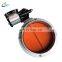 Double flange powder pneumatic butterfly valve for cement silo with nylon coated disc