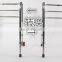High grade stainless steel folding adult walker with seat and wheels