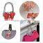 Whoesale Foldable Gold Tone Accent Rose Flower Bag Purse Hanger Table Hook