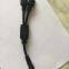 Conector LED macho y hembra de plástico, de cola de cerdo negra, de 2 pines y 4 pines, a prueba de agua IP65, IP67, IP68, con tornillo y tuerca