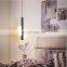 LED Ins Style Pendant Light Round Semicircular Chandelier Indoor Metal Decoration Pendant Lamp